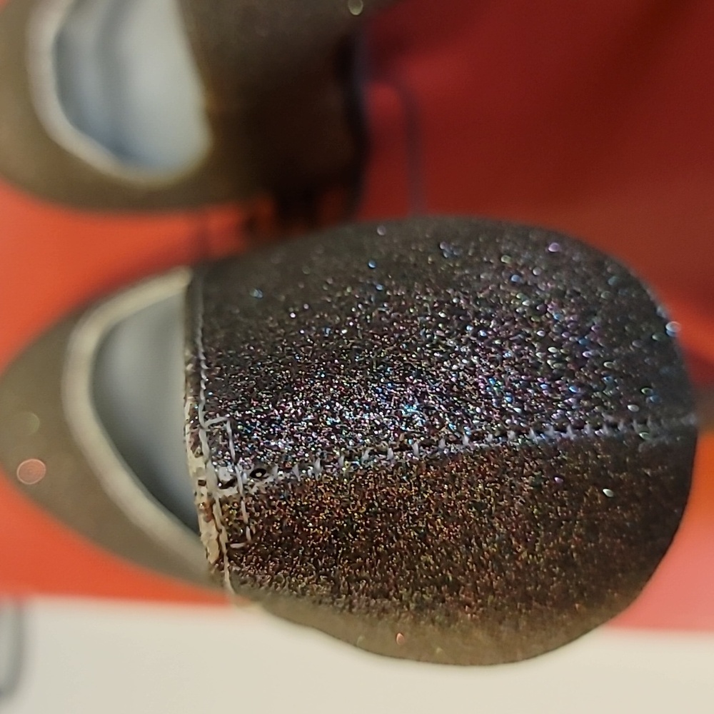 Speed Limit 98 Jones-H Closed Toe Platform 5.5" Glitter Stiletto Heel, Size 9 - Picture 8 of 12